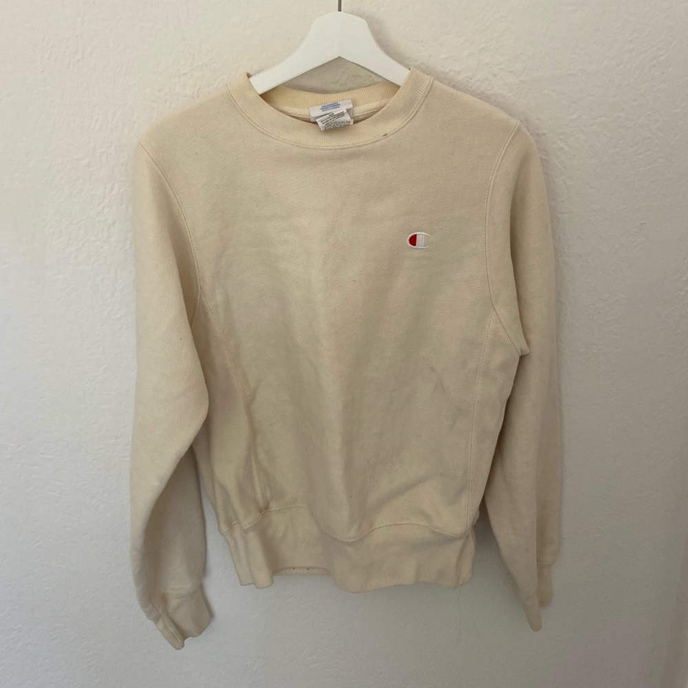 Vintage Champion natural colored sweatshirt